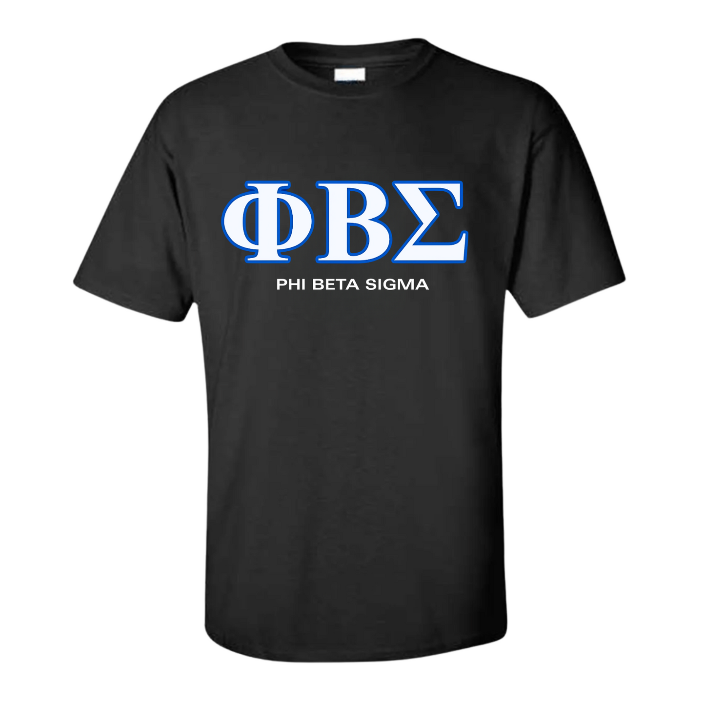 Sigmas ΦΒΣ Black/Royal Blue Tee